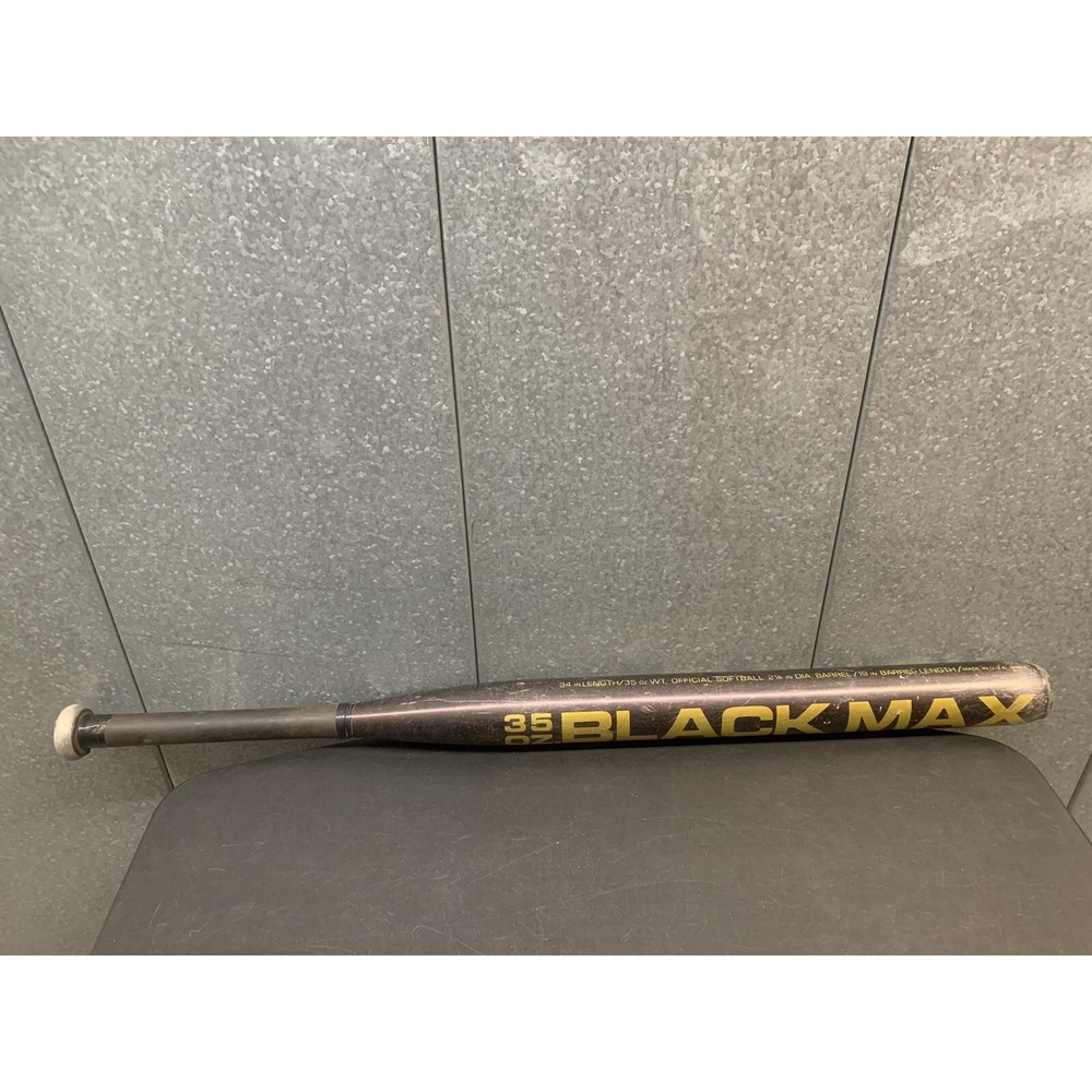 Easton USA Black Max 34" 38oz 2 1/4 19" Barrel Slowpitch Softball Bat -Black